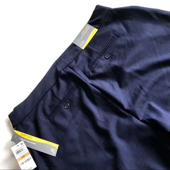 JM Collection Slim Leg Curvy Fit Trousers Pants Blue Sz 16W NWT - Picture 12 of 15